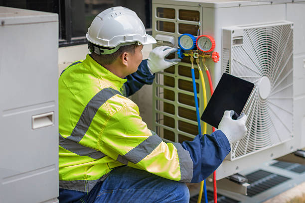 Professional Air Duct Cleaning technician working in Darien, IL